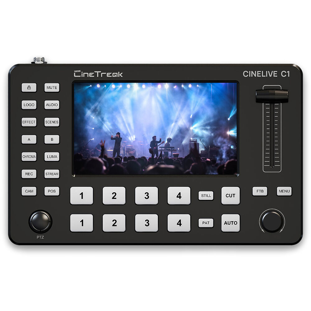 CineTreak CineLive C1 *ของแท้รับประกัน 1ปี* วิดีโอ สวิทเชอร์ Compact 4-Channel HDMI Streaming Video Switcher with 5" Display