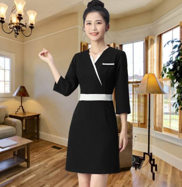 ชุดฟอร์มพนักงาน ชุดพนักงานร้านนวดสปา เสริมสวย คลินิกความงาม