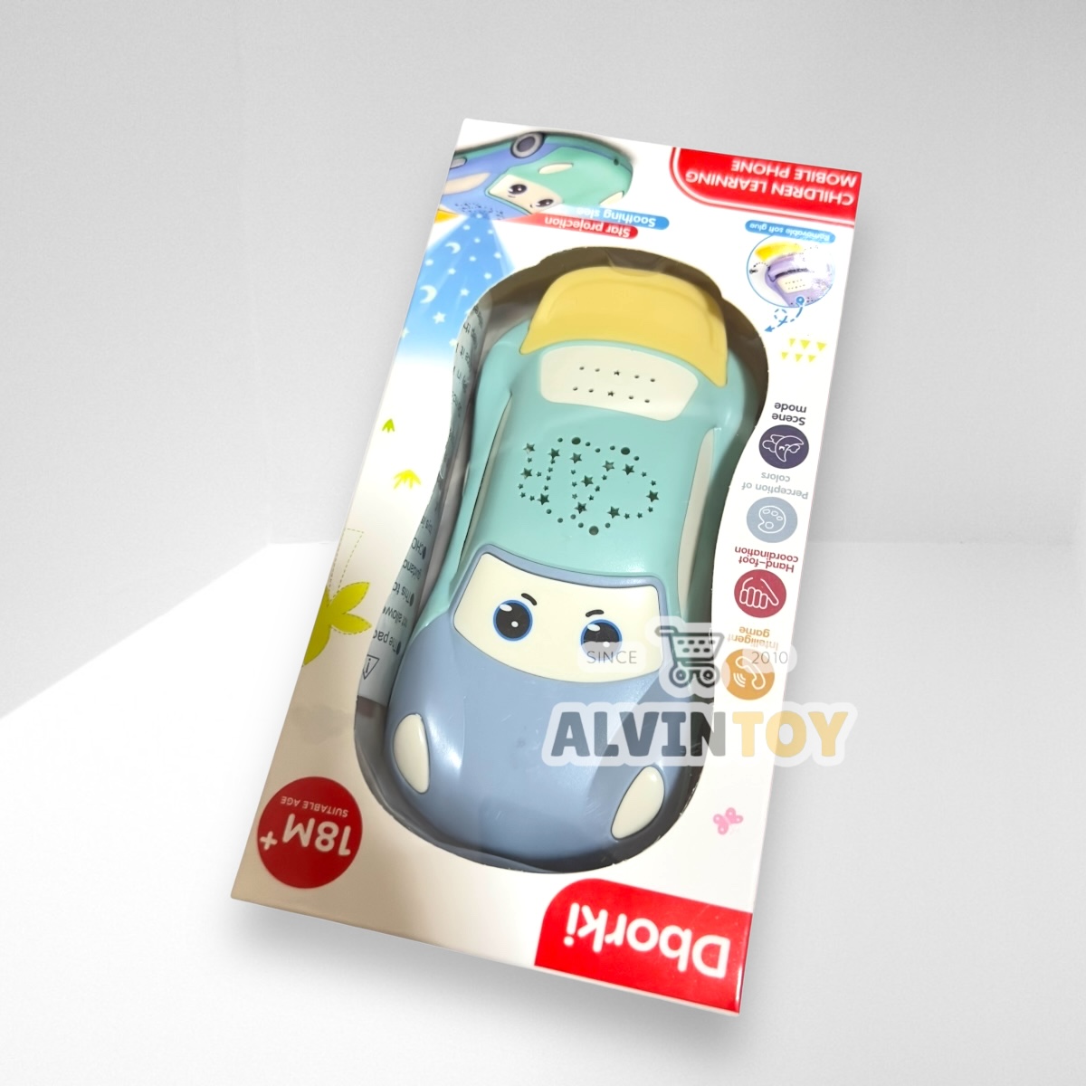 ของเล่น Mobile Phone Dborki มือถือเด็กสอนคำศัพท์ นับเลข เพลงภาษาอังกฤษ มีโหมด หลากหลาย