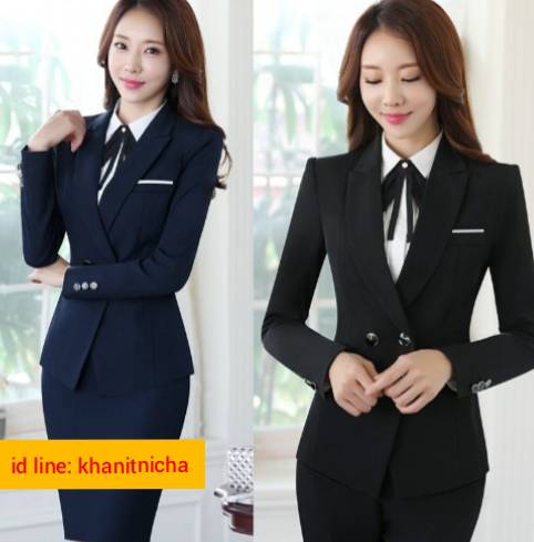 ชุดพนักงานต้อนรับโรงแรม ชุดสูท รีเซฟชั่น