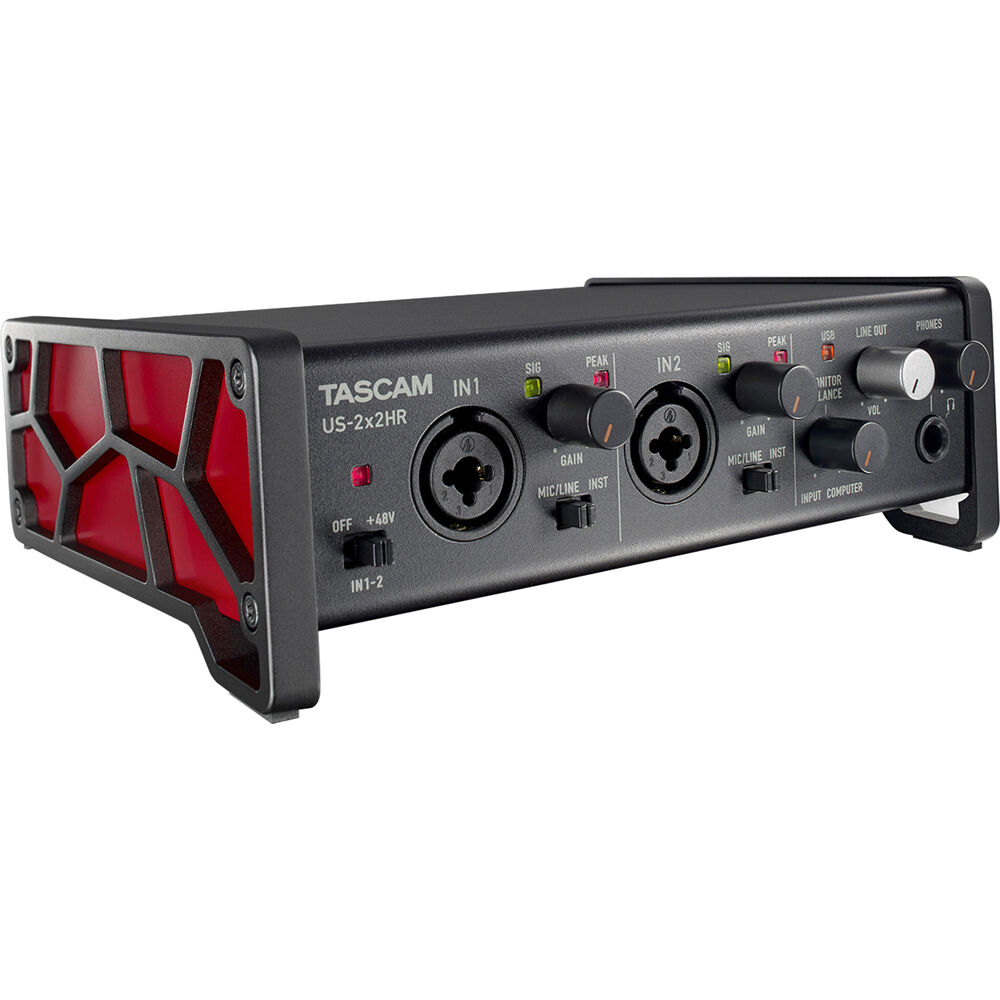 Tascam US2x2HR *ของแท้รับประกัน 1ปี* USB-C 2x2 ออดิโออินเตอร์เฟส, 24Bit-192kHz, Mac/ PC/ iOS, ฟรีซอฟต์แวร์ฯลฯ