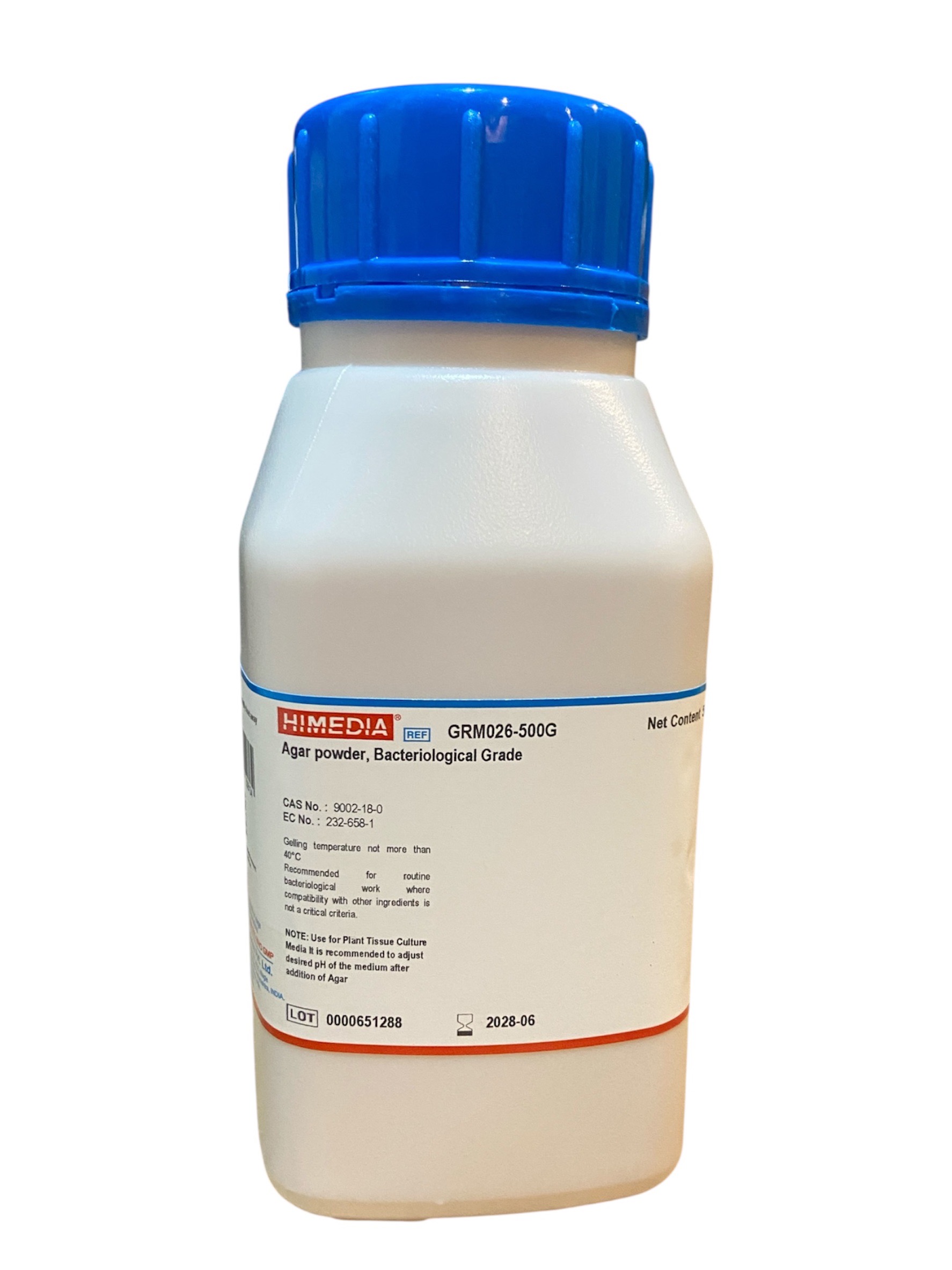 Agar Powder (ผงวุ้นสำหรับเลี้ยงเชื้อ) - HIMEDIA
