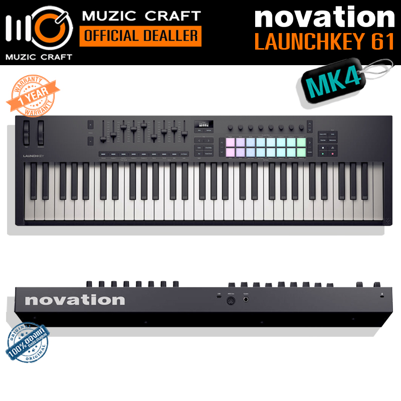 Novation Launchkey 61 MK4 *ของแท้รับประกัน 1ปี* USB MIDI Keyboard Controller, มิดิ คีย์บอร์ด คอนโทรลเลอร์