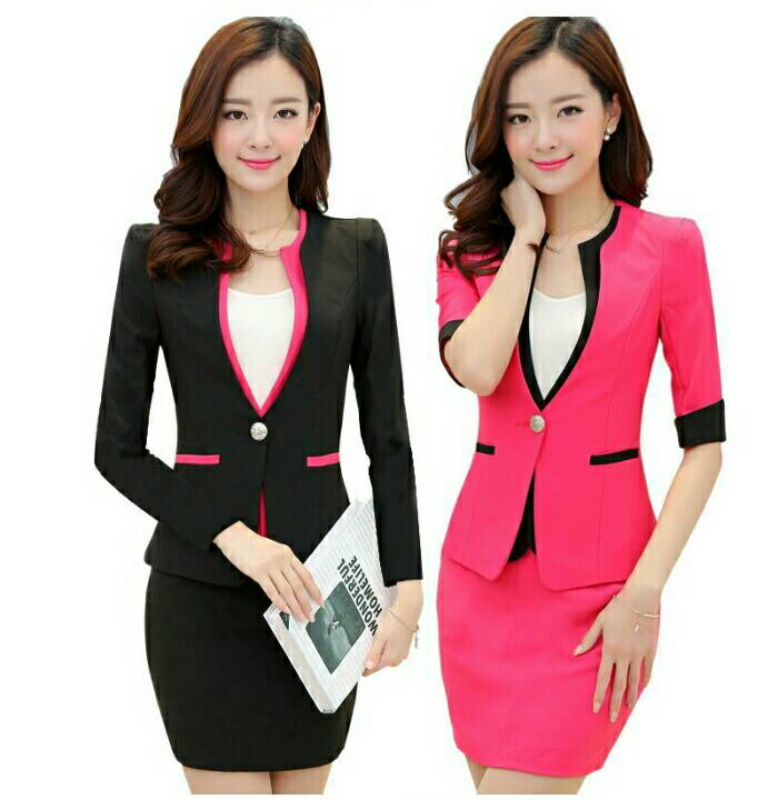 ชุดสูท ชุดออฟฟิศ ชุดพนักงานต้อนรับ
