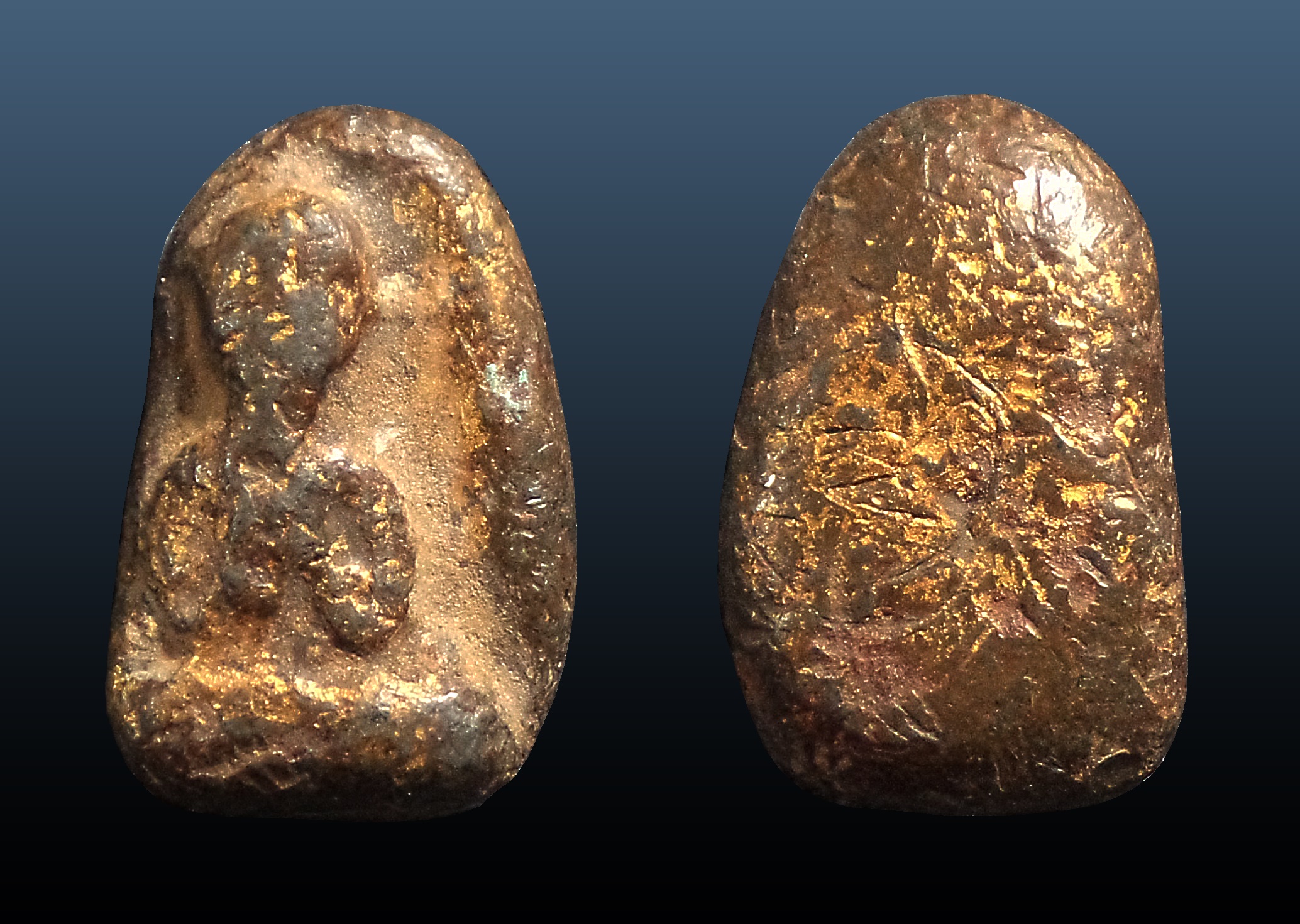 พระปิดตา หลวงปู่ยิ้ม เนื้อตะกั่ว วัดหนองบัว กาญจนบุรี