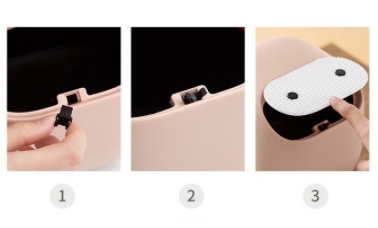 ถังขยะตั้งโต๊ะ ถังขยะเล็ก ถังขยะมีฝาปิด ถังขยะมินิ ถังขยะโต๊ะเครื่องแป้ง