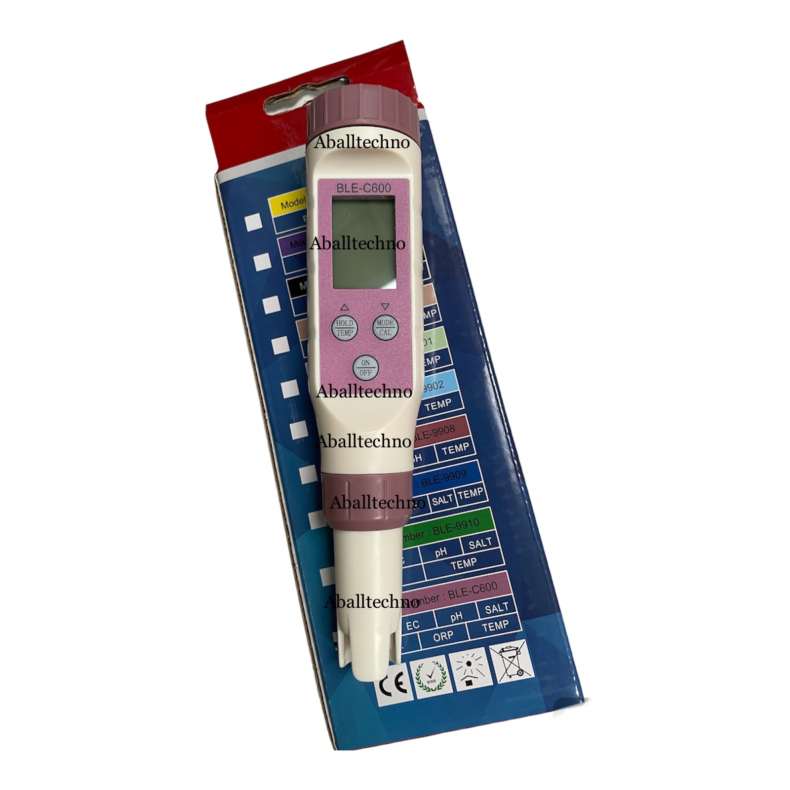 มัลติฟังก์ชั่นเครื่องวัดคุณภาพน้ำ Digital Water Quality Monitor Tester 7 in 1 TDS/ EC/ PH/ ORP/ SALT/ S.G/ TEMP