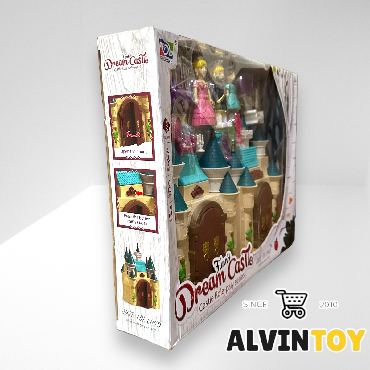 ชุดของเล่นปราสาทเจ้าหญิง Funny Dream Castle พร้อม อุปกรณ์ตกแต่ มีเสียง มีไฟ