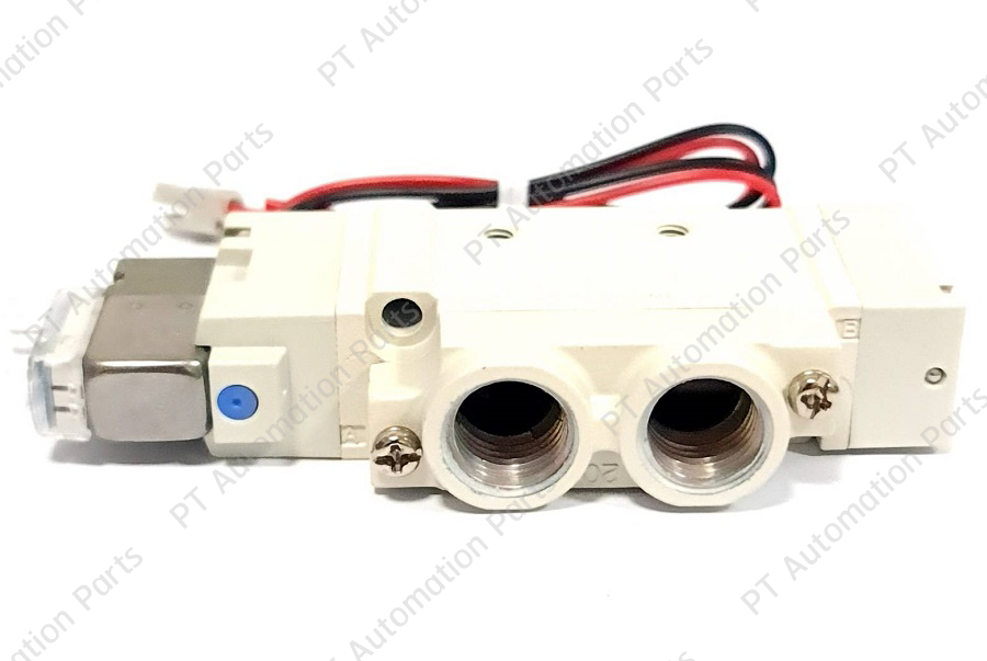 โซลินอยด์วาล์ว ลม พร้อมปลั๊ก SMC SY7120-5LZ-02 SY7120-4LZ-02 Solenoid Valve 5/2 24VDC 220VAC Single Coil 5-Port 2-position, Port Size 1/4" เกลียว 2หุน, 0.15 - 0.7MPa, SY7000 Series ใช้ควมคุมกระบอกลม นิวเมติกส์