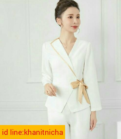 ชุดนวดสปา ชุดคลินิกความงาม ชุดพนักงานต้อนรับ