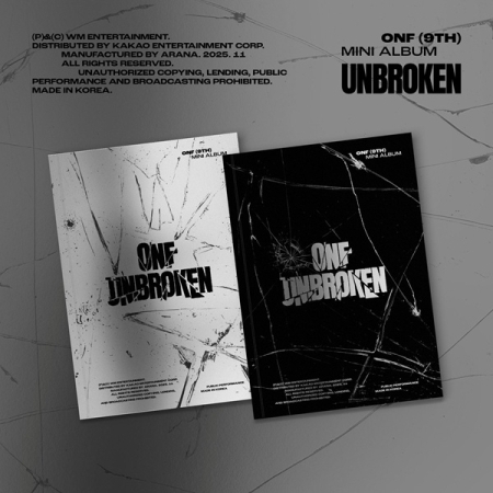 ( Pre-Order ) ONF 9th Mini Album [UNBROKEN] Set 2 ver * มี Poster พับในกล่อง * วางจำหน่าย 11 / 11 / 2025