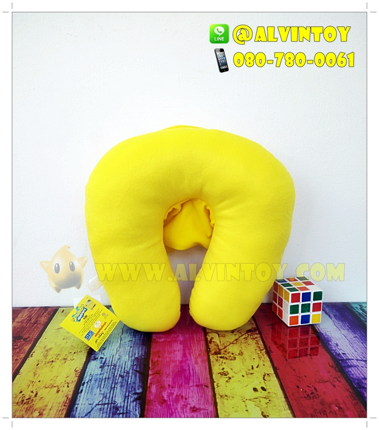 หมอนรองคอรูปตัวยูลาย Spongebob - สปองบ๊อบ มีฮู้ด