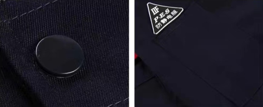 ชุดช่าง ชุดช่างป้องกันไฟฟ้าสถิตย์แขนยาว ชุดช่างไฟฟ้า ชุดช่างโรงงานไฟฟ้า