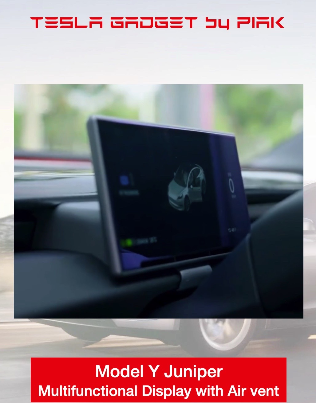 Tesla Model Y Juniper Multifunction Screen with airflow socket