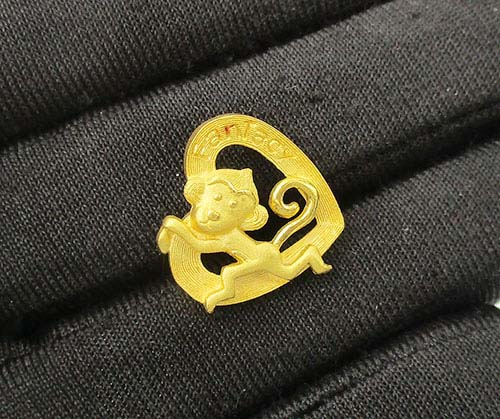 รหัส 60961 จี้ Prima Gold ทอง24K ลายหัวใจ ลิง Fantacy งานสวยมาก นน. 3.36 g