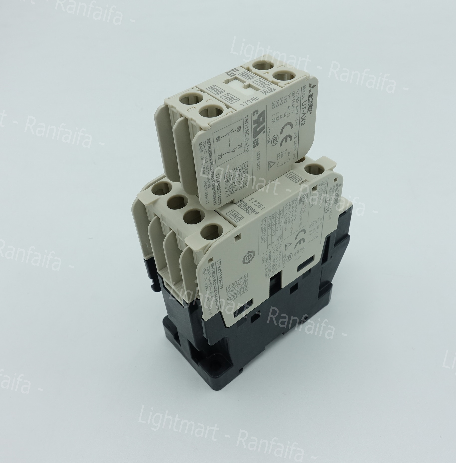 คอนแทคเสริม 1NO+1NC UT-AX2 (สำหรับ S-T10,12,20) Mitsu