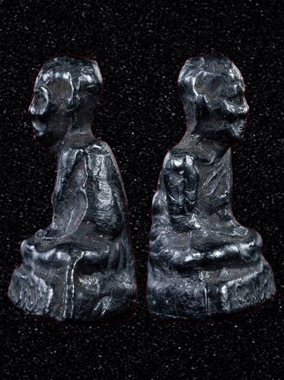 รูปหล่อหลวงพ่อแย้ม วัดยางงาม เนื้อเมฆพัตร จ.ราชบุรี หลวงปู่ใจวัดเสด็จ ปลุกเสก