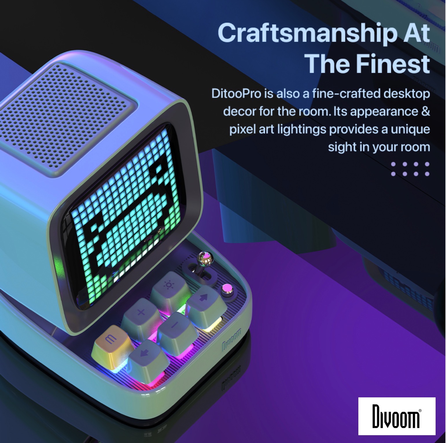 Divoom Ditoo Pro สีดำ Black