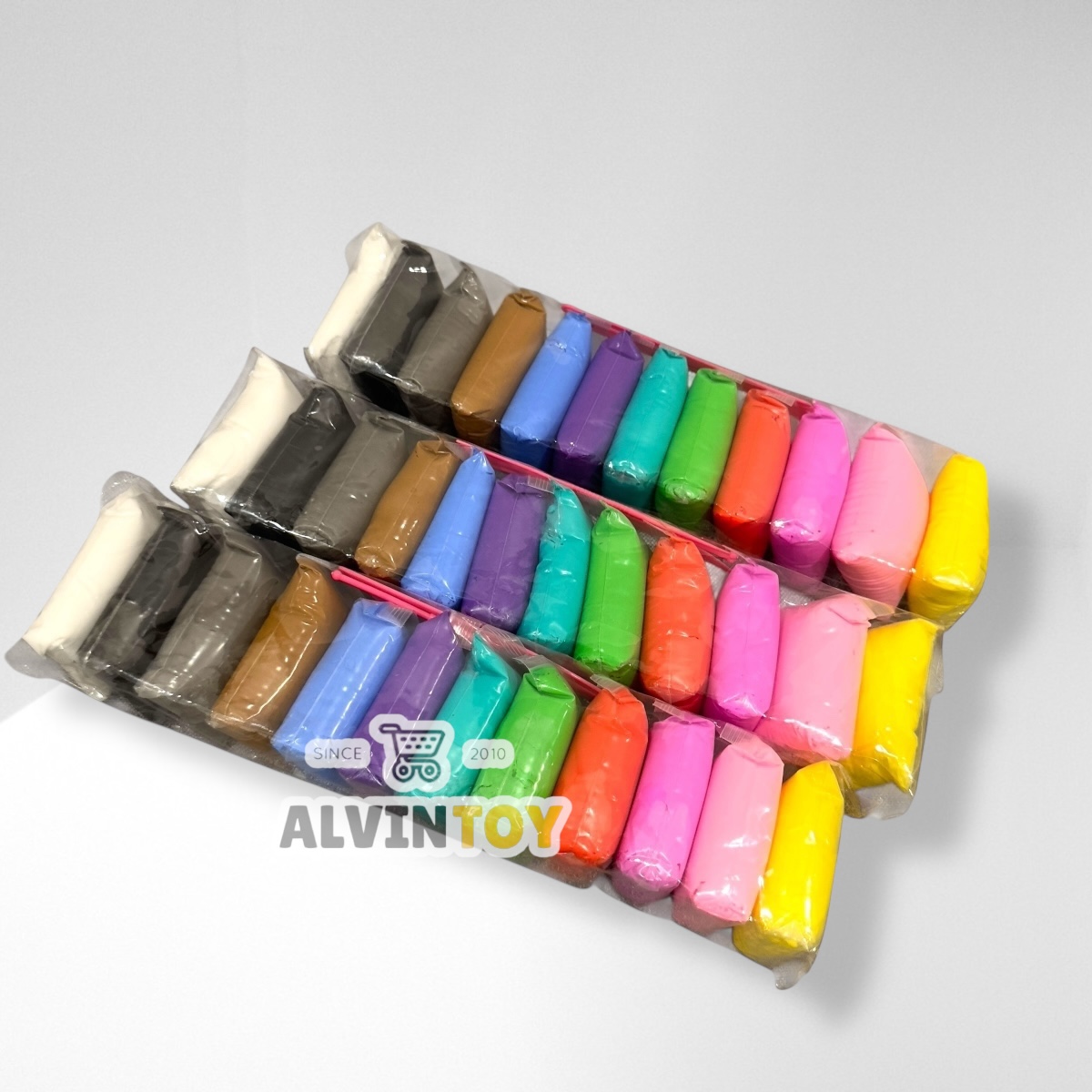 ดินเบา ดินญี่ปุ่น ดินปั้น แพ็ค 12 ชิ้น 12 สี ไม่ติดมือ ไม่มีกลิ่น ปลอดภัย ไม่เป็นอันตราย มาตรฐาน มอก. เสริมสร้างพัฒนาการ เสริมสร้างกล้ามเนื้อ