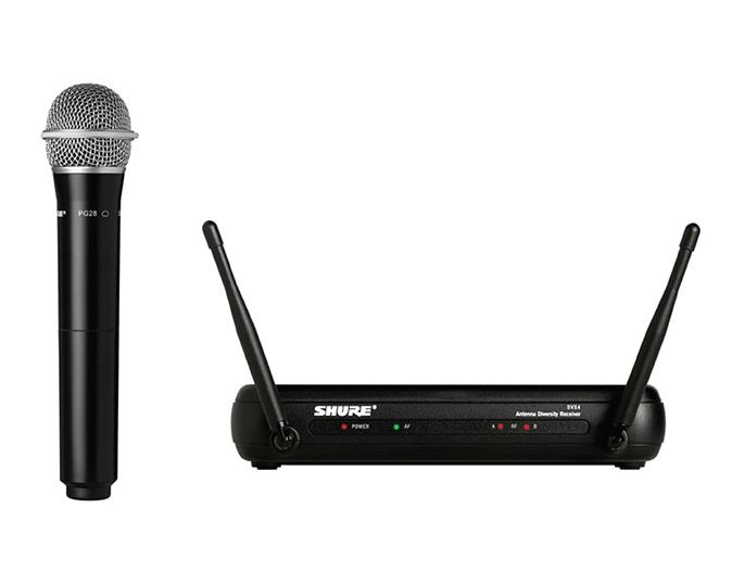 SHURE SVX24TH/PG28 *ของแท้รับประกัน 1ปี* ไมค์ไร้สาย Wireless Handheld Microphone System with PG28 Capsule (UHF 694-703 และ 748-758 MHz)