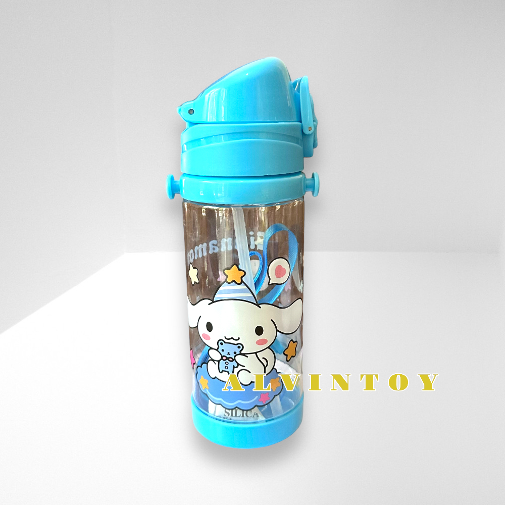 กระติกน้ำเด็ก ชินนาม่อน มีหลอดดูด 500 ml ขนาด 7x20 cm.