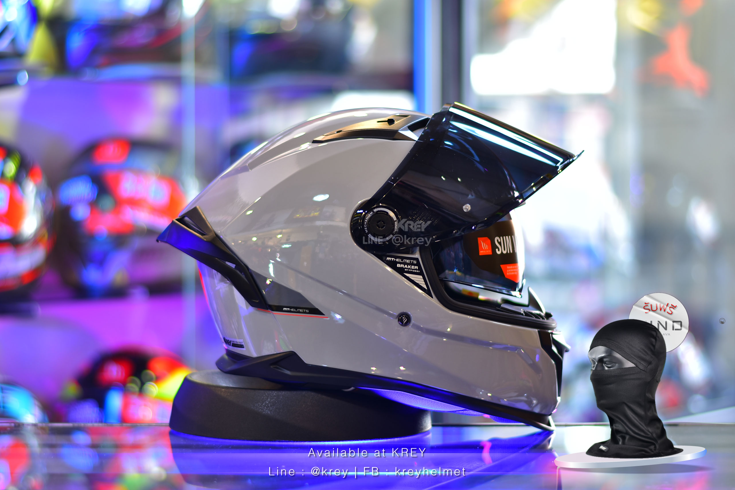 MT model BRAKER SV SOLID GLOSSY GREY