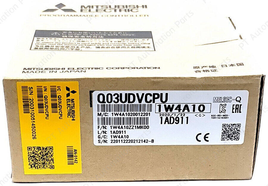 CPU Unit Mitsubishi Q03UDVCPU, Q03UDVCPU(C) PLC Built-in Ethernet Port Programmable Controller MELSEC Q-Series Universal Model High-Speed Type มิตซูบิชิ ซีพียู พีแอลซี คอนโทรลเลอร์