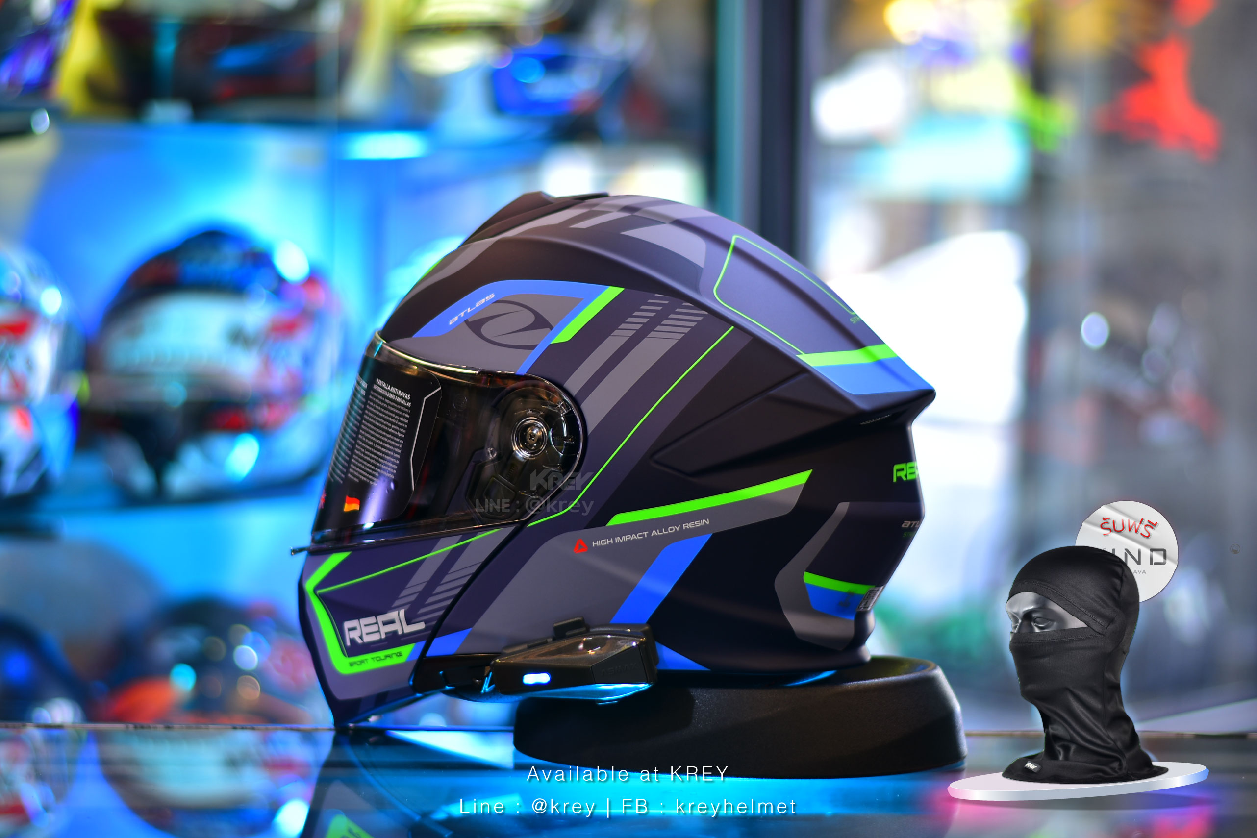 Real model Atlas Stratus Matt Dark Blue Green