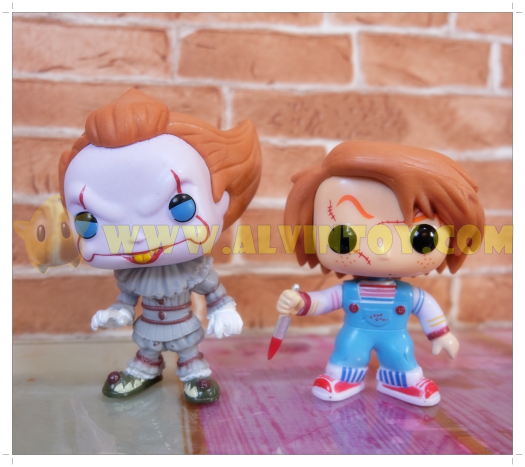 โมเดลฆาตกร Chucky โมเดลฆาตกร 4 ตัว SD ความสูง 10-12 cm
