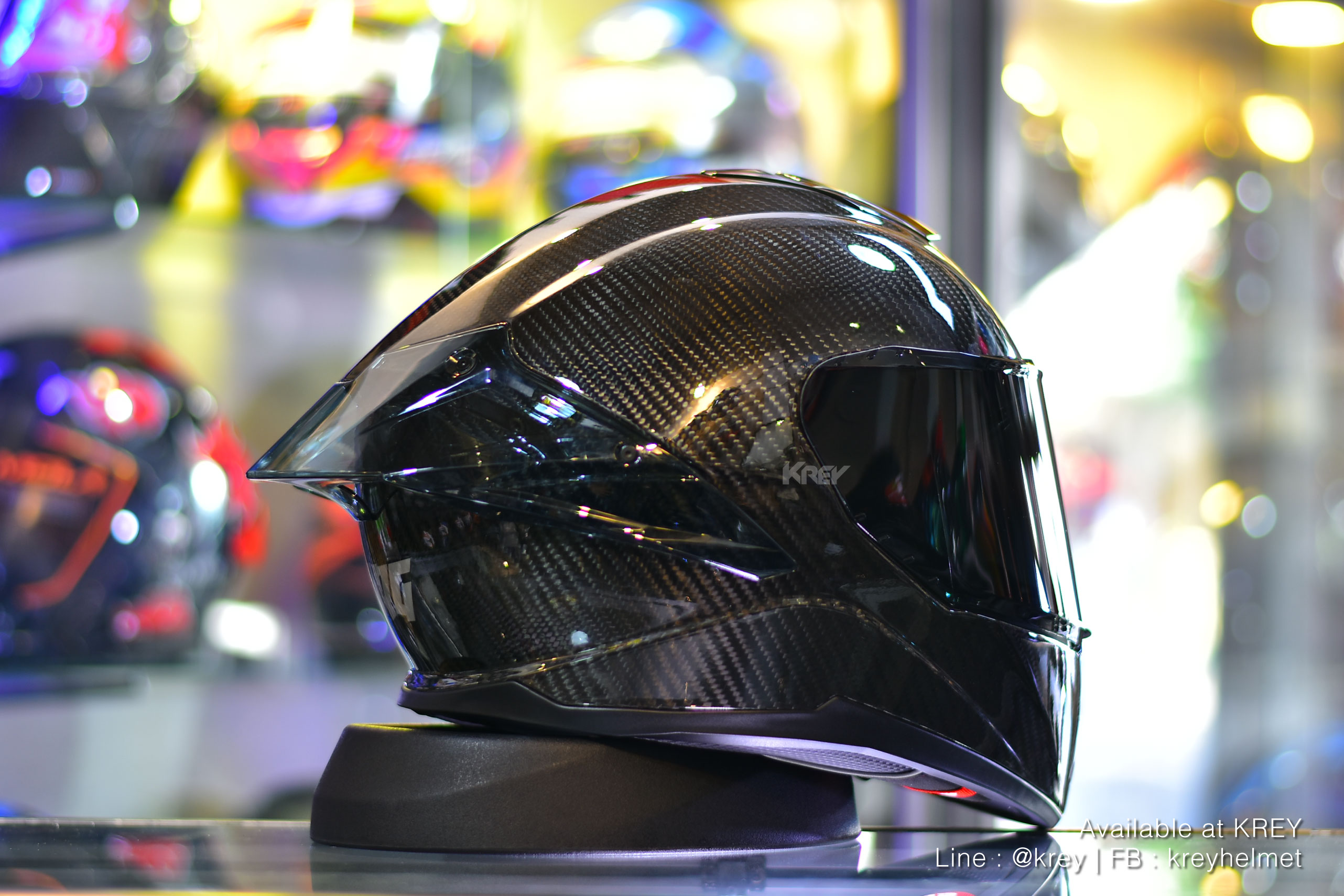 BRG Helmets model BR-24 Carbon Black
