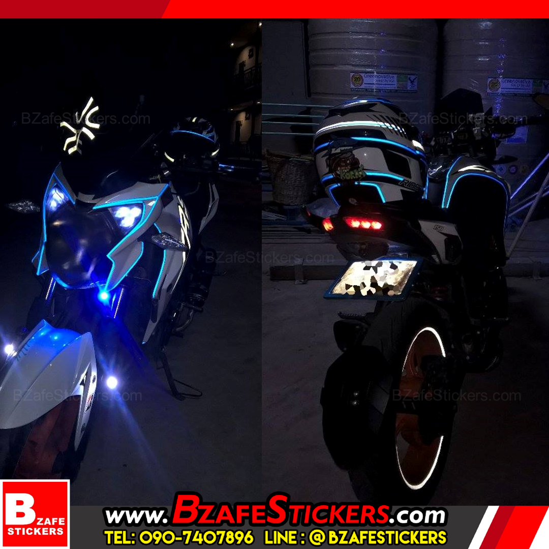 รีวิว สติ๊กเกอร์สะท้อนแสงติดขอบล้อ 3M, Kiwalite สติ๊กเกอร์ติดล้อ สติ๊กเกอร์แต่งรถ