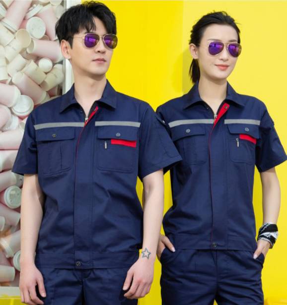 เสื้อช่างแขนสั้น ช่างวิศวกร ช่างไฟฟ้า ปะปา