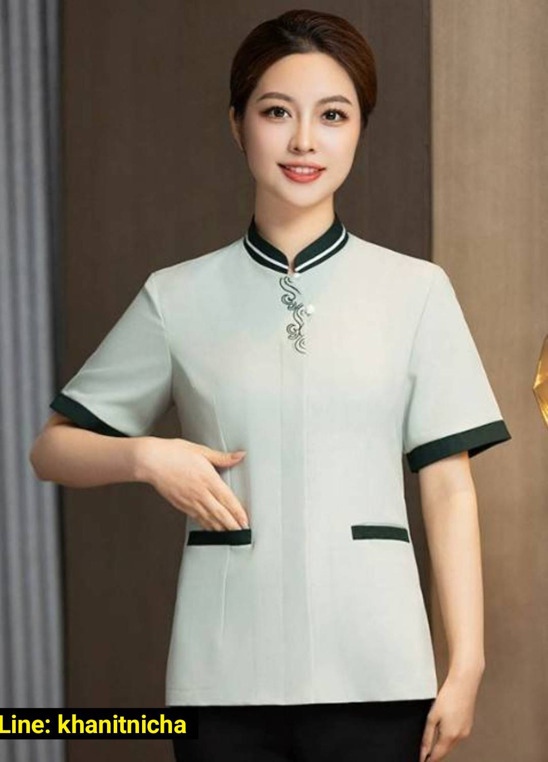 ชุดแม่บ้านโรงแรม ชุดแม่บ้านห้างสรรพสินค้า ชุดทำความสะอาดห้องพักแขก ชุดพนักงานทำความสะอาด