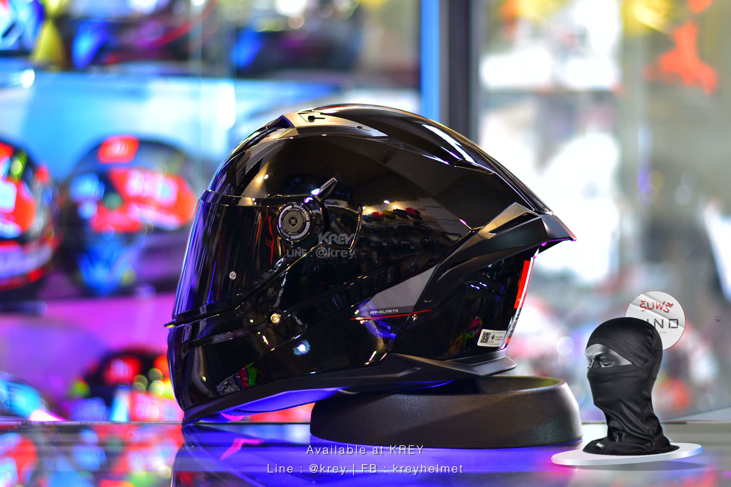 MT model BRAKER SV SOLID GLOSSY BLACK