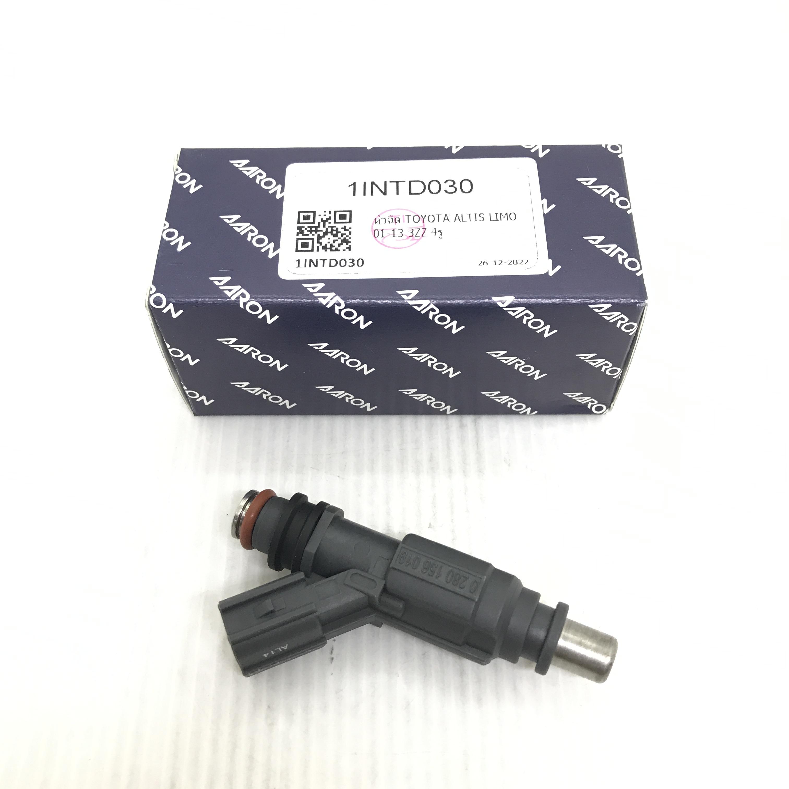 หัวฉีด TOYOTA ALTIS' 2001-2007 / LIMO 3ZZ 4 รู โตโยต้า อัลติส ลีโม่ เบอร์ 1INTD030 ยี่ห้อ AARON (Fuel injector)