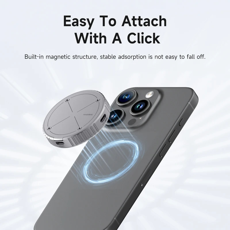 Hagibis iPhone15 Pro Max Macsafe Magnetic M.2 2230 NVMe SSD Enclosure with USB C 3.2 Gen2 Type-C 10Gbps