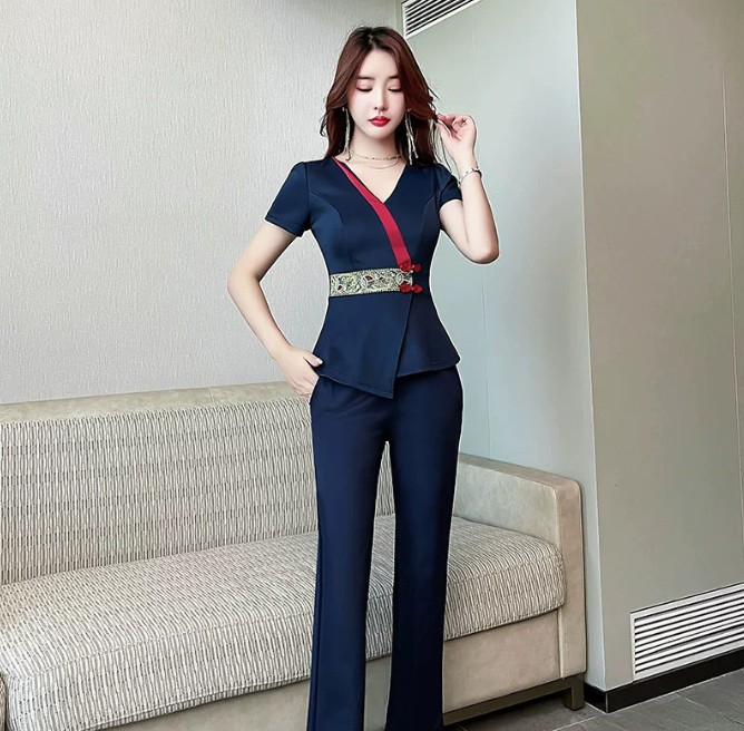 ชุดนวดสปา ชุดพนักงานนวด ชุดพนักงานซาวน่า เสริมสวย