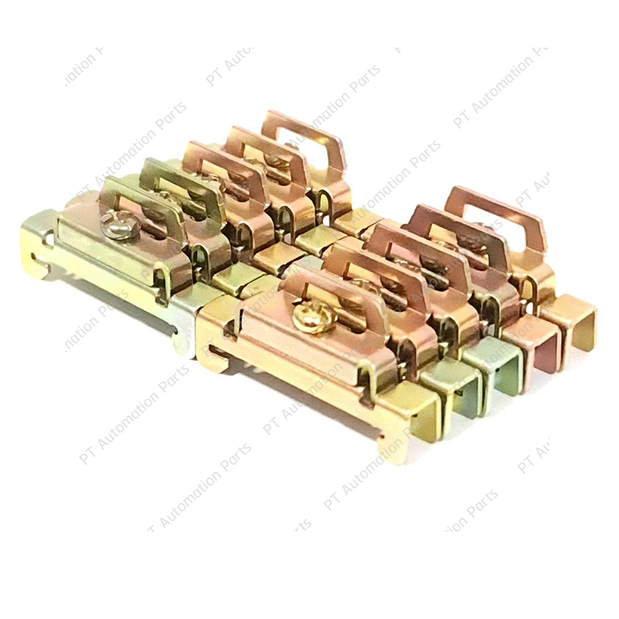 (แพ็ค/10ชิ้น) สต๊อปเปอร์โลหะ ตัวล็อคเทอร์มินอล บล็อก ตัวล็อครางปีกนก ตัวล็อคปิดท้ายอุปกรณ์ที่ติดตั้งบนราง ขนาด 35mm Terminal End Plate Stopper DIN Rail