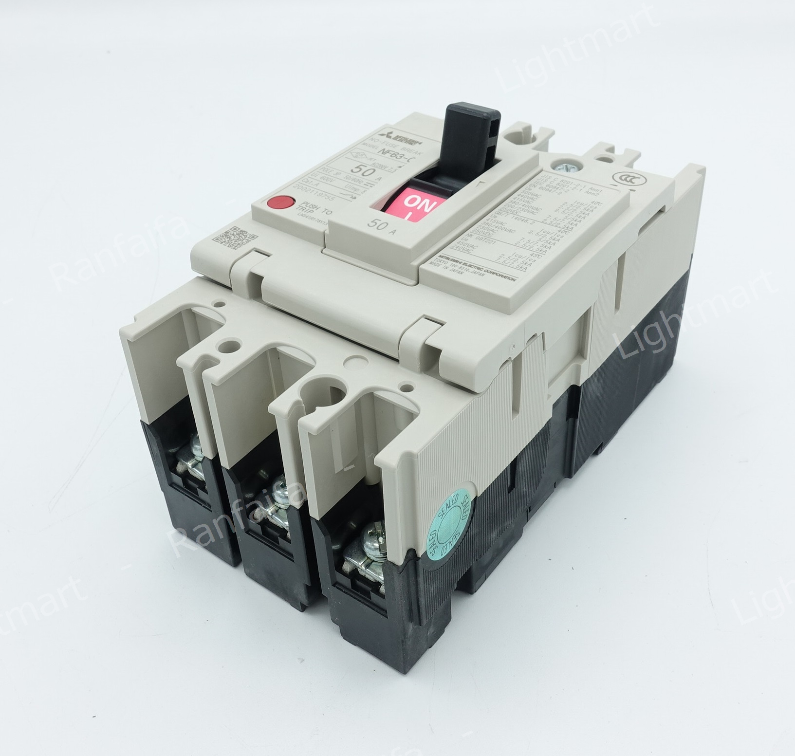 เบรกเกอร์ 3P 63CV 50A (5kA) Mitsubishi