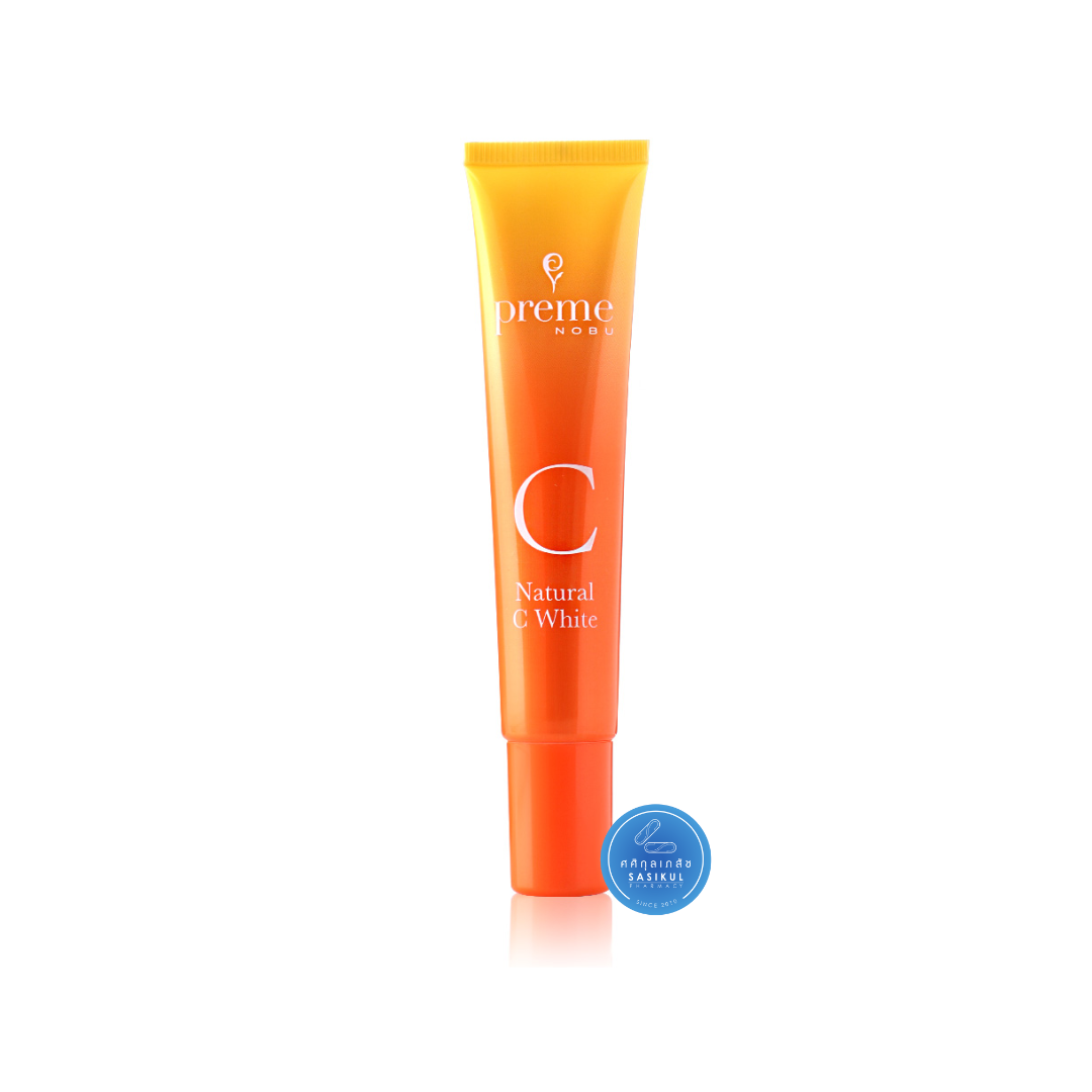 Preme Nobu Natural C White พรีม โนบุ เนเชอรัล ซี ไวท์ 30g. ครีมบำรุงผสานคุณค่าของวิตามินซี