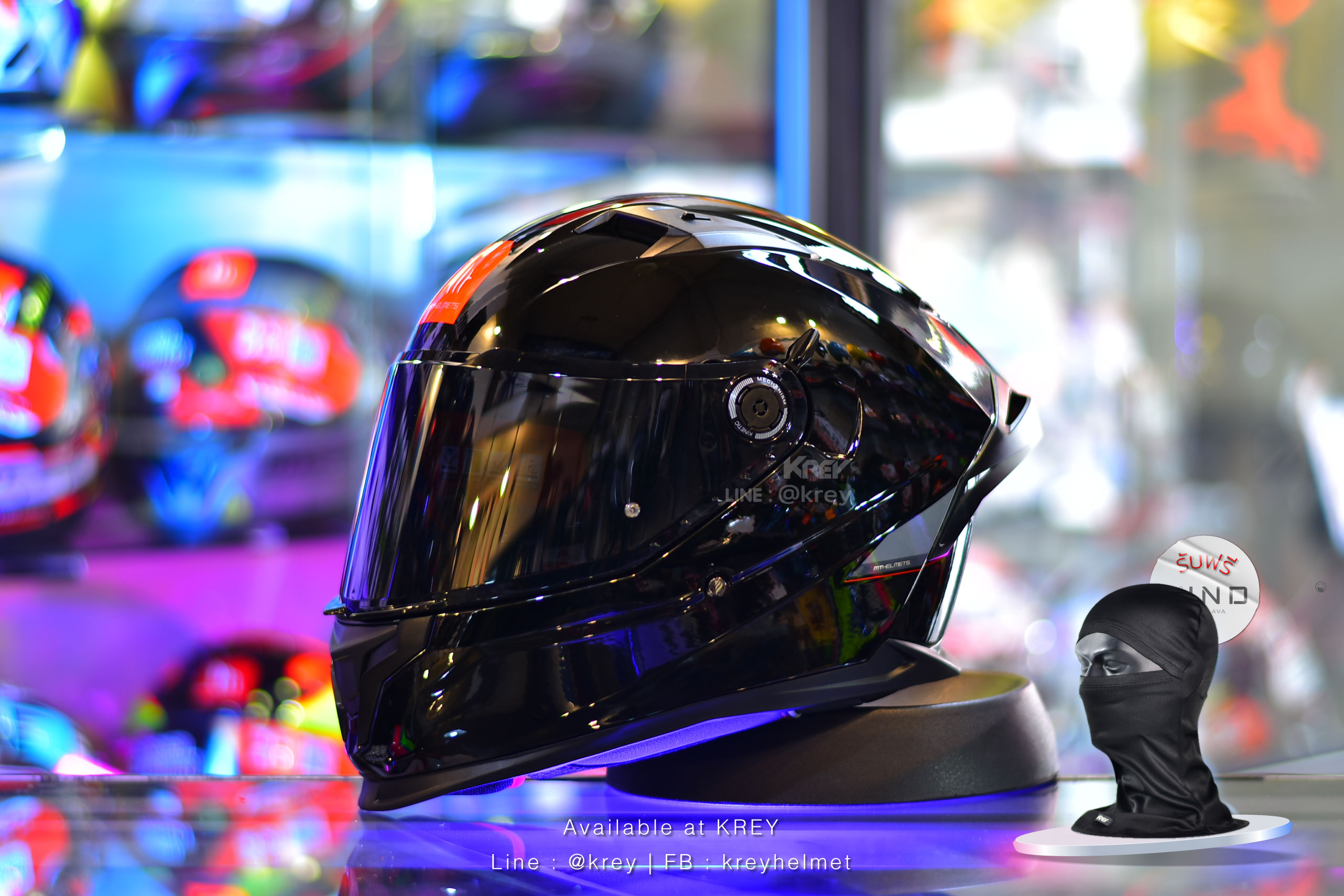 MT model BRAKER SV SOLID GLOSSY BLACK