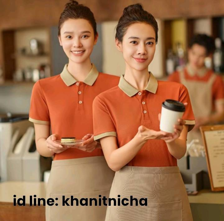 ชุดพนักงานบริการ ชุดพนักงานร้านอาหาร ร้านกาแฟ ชุดพนักงานซุปเปอร์มาเก็ต