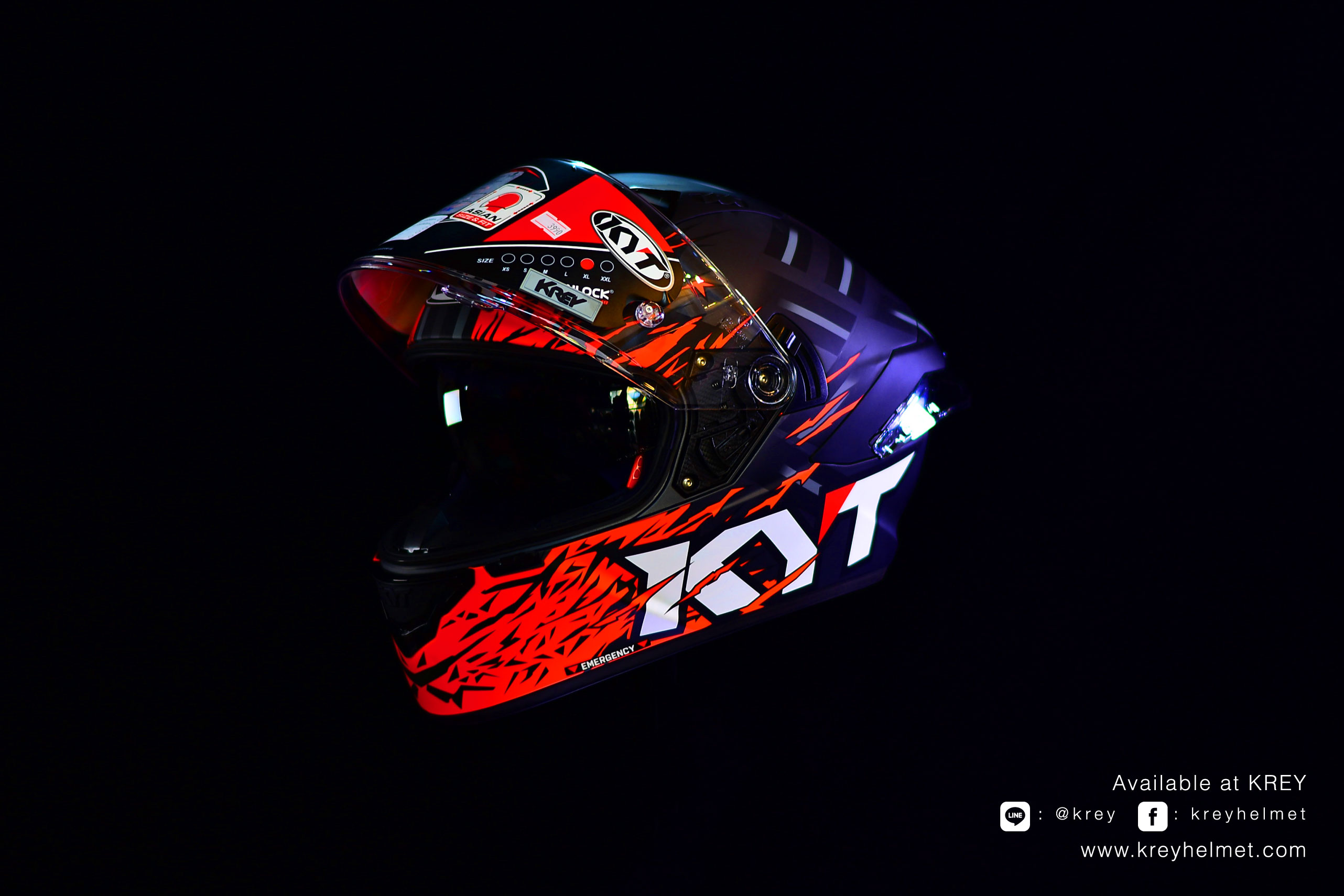 KYT model NFR Flaming Matt Grey/Red