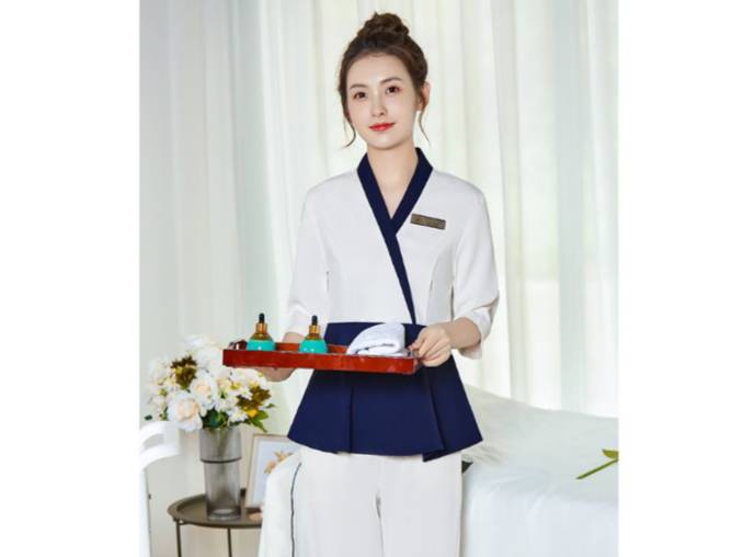 ชุดนวดสปา ชุดคลินิกความงาม ชุดนวดไทยสปา