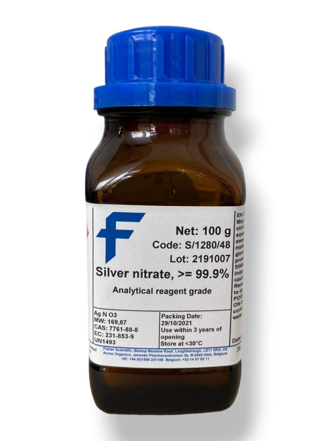 Silver Nitrate 99.9+% #S/1280/48 - FISHER
