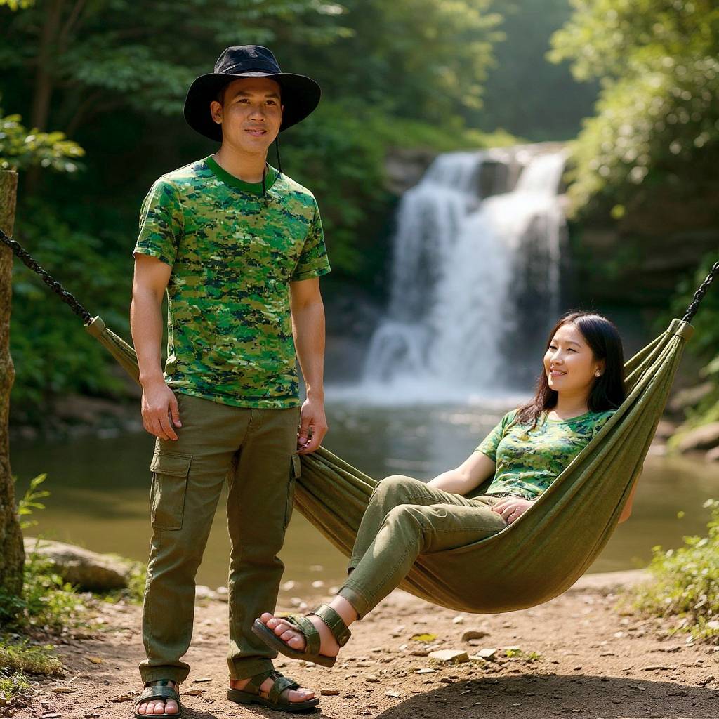 เสื้อยืดลายพรางคอกลมแขนสั้น มีไซร์ #ไทยนี้รักสงบแต่ถึงรบไม่ขลาด งานไทยแท้ๆ มีของพร้อมส่งนะคะ