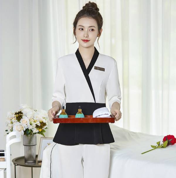 ชุดนวดสปา ชุดคลินิกความงาม ชุดนวดไทยสปา