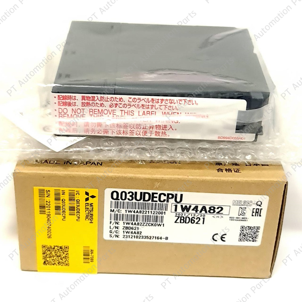 Mitsubishi Q03UDECPU CPU Unit PLC Built-in Ethernet Port 30k Steps, Programmable Controller MELSEC Q-Series Universal Model