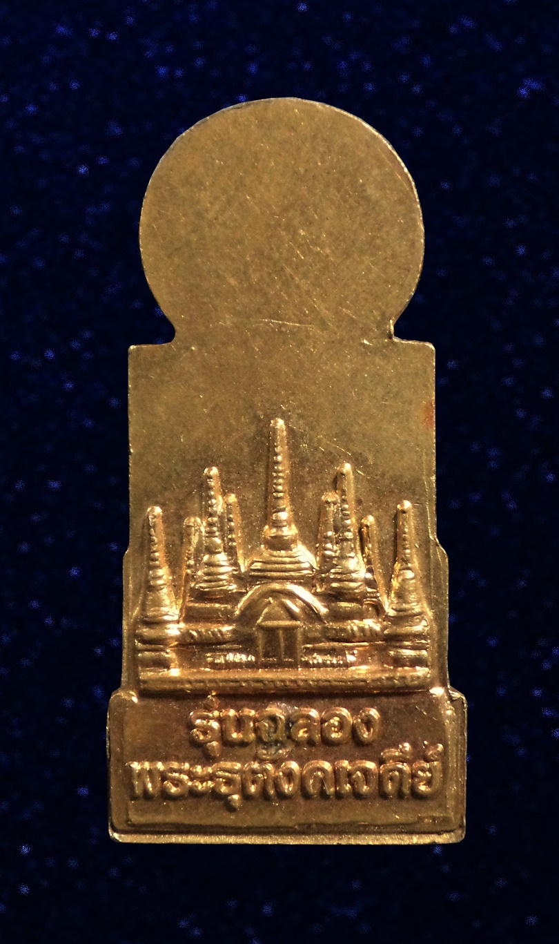 เหรียญพระพุทธธรรมจักร รุ่นฉลองพระธุตังคเจดีย์ พ่อท่านลี วัดอโศการาม จ.สมุทรปราการ