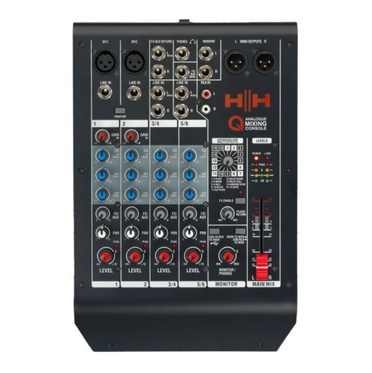 HH Electronics Q6FX *ของแท้รับประกัน 1ปี* มิกเซอร์ 6 Channel USB Mixer / Audio Interface
